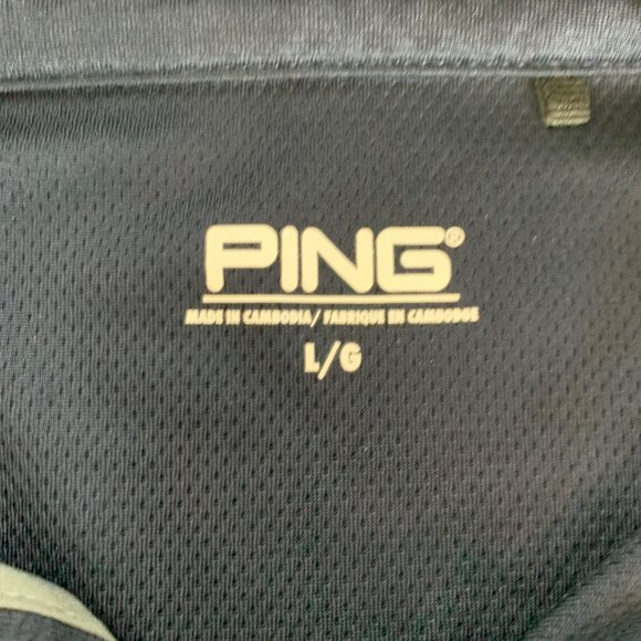 Michigan Wolverines NCAA Navy Blue PING Golf Athletic Pullover Mens Large READ - Picture 5 of 6
